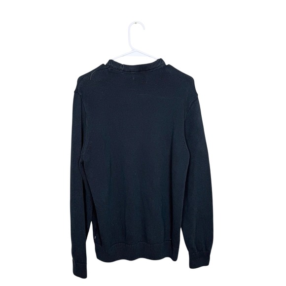 Vintage Chaps Navy Blue American Flag Sweater Size Medium - Picture 3 of 5